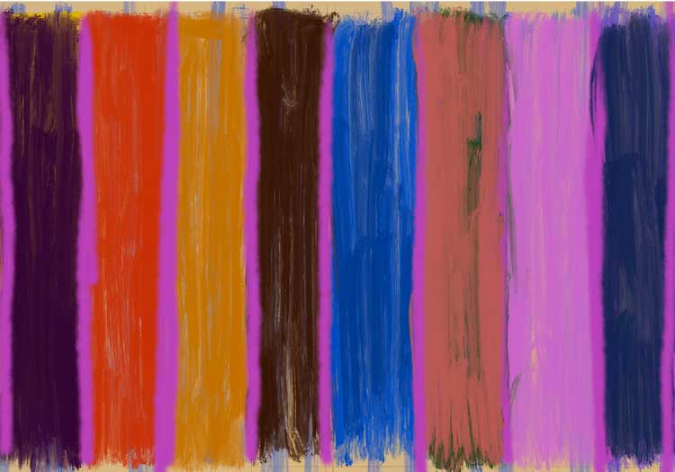 Vertical colored stripes